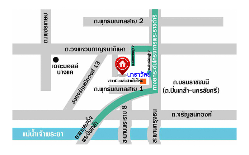 บ้านมือสองตกแต่งใหม่ โครงการ นาราวัลย์ บรมราชชนนี เนื้อที่ 71.8 ตร.ว. ฟังก์ชัน 3 ห้องนอน 4 ห้องน้ำ 1 ห้องแม่บ้าน จอดรถได้ 2 คัน บนพื้นที่ใช้สอยเกือบ 220.58 ตร.ม. พร้อมพื้นที่สีเขียวสนามหญ้ากว้างขวาง ตอบโจทย์ครอบครัวใหญ่ บนทำเลศักยภาพ เชื่อมต่อทั้งถนนกาญจนาภิเษก และทางคู่ขนานลอยฟ้าบรมราชชนนี ใกล้ ม.มหิดล, สถานีขนส่งสายใต้ใหม่ และเซ็นทรัลปิ่นเกล้า